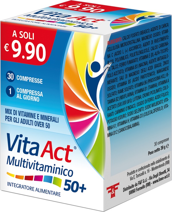 VITA ACT MULTIVITAMINICO 50+ 30 COMPRESSE - latuafarmacia.org