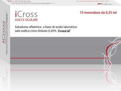 ICROSS SOLUZIONE OFTALMICA ACIDO IALURONICO CROSS-LINKATO 0,2% 15 MONODOSI DA 0,35 ML - latuafarmacia.org