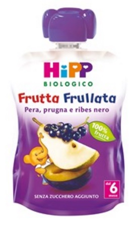 HIPP BIO FRUTTA FRULLATA PERA PRUGNA RIBES 90 G - latuafarmacia.org