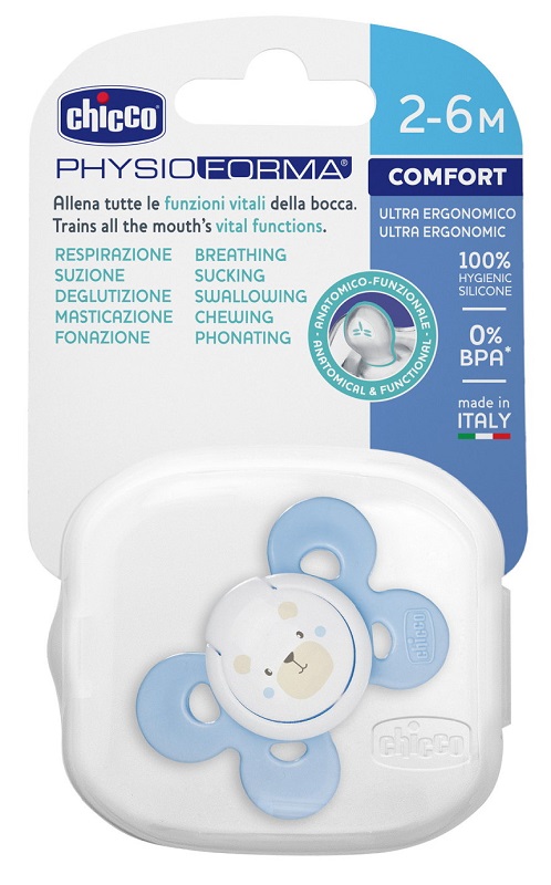 CHICCO SUCCHIETTO COMFORT BOY IN SILICONE 2-6 MESI 1 PEZZO - latuafarmacia.org