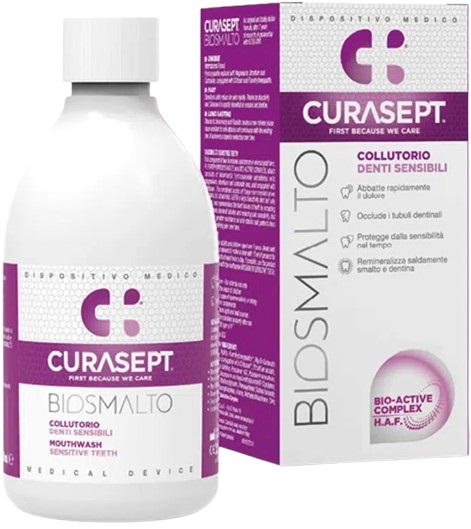 CURASEPT BIOSMALTO COLLUTORIO DENTI SENSIBILI 300 ML - latuafarmacia.org