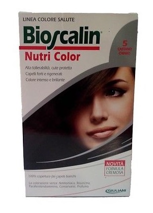 BIOSCALIN NUTRI COLOR 5 CASTANO CHIARO SINCROB 124 ML - latuafarmacia.org