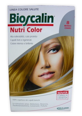 BIOSCALIN NUTRI COLOR 8 BIONDO CHIARO SINCROB 124 ML - latuafarmacia.org