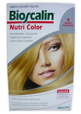 BIOSCALIN NUTRI COLOR 9 BIONDO CHIARISSIMO SINCROB 124 ML - latuafarmacia.org