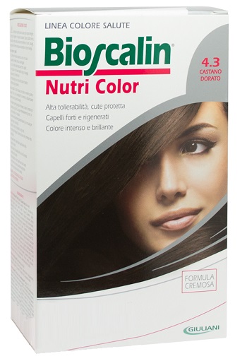 BIOSCALIN NUTRI COLOR 4,3 CASTANO DORATO SINCROB 124 ML - latuafarmacia.org