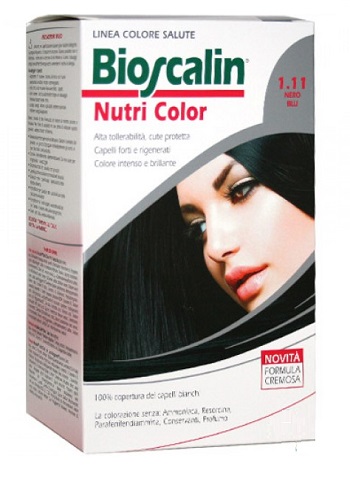BIOSCALIN NUTRI COLOR 1,11 NERO BLU SINCROB 124 ML - latuafarmacia.org