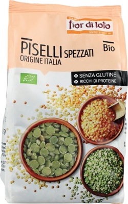 PISELLI SPEZZATI ITALIA SENZA GLUTINE BIO 400 G - latuafarmacia.org