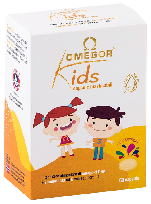 OMEGOR KIDS 60 CAPSULE MASTICABILI - latuafarmacia.org