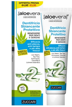 ALOEVERA2 DENTIFRICIO SBIANCANTE PROTETTIVO CON STEVIA 100 ML - latuafarmacia.org