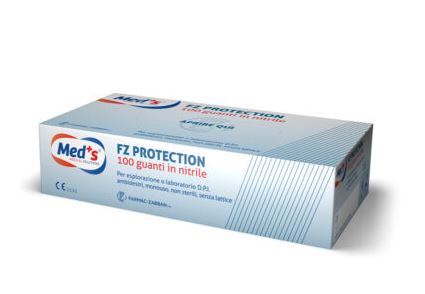 GUANTI MEDS PROTECTION Z NITRILE SENZA POLVERE DPI M - latuafarmacia.org