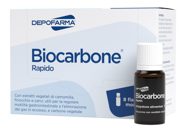 BIOCARBONE RAPIDO 8 FLACONCINI - latuafarmacia.org