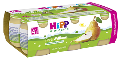 HIPP BIO OMOGENEIZZATO PERA WILLIAMS 6X80 G - latuafarmacia.org