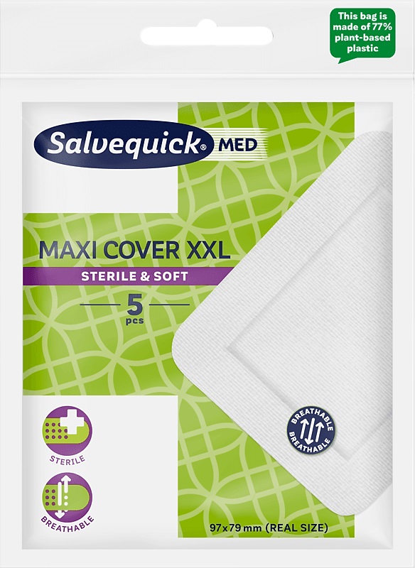 CEROTTO SALVELOX MED MAXI COVER XXL 97X79MM 5 PEZZI - latuafarmacia.org