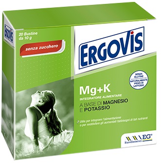 ERGOVIS MG+K SENZA ZUCCHERO 20 BUSTINE 5 G - latuafarmacia.org
