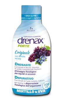 DRENAX FORTE ORIGINALE CON MIRTILLO E UVA 300 ML - latuafarmacia.org