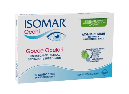 ISOMAR OCCHI GOCCE OCULARI ALL'ACIDO IALURONICO 0,20% 10 FLACONCINI - latuafarmacia.org