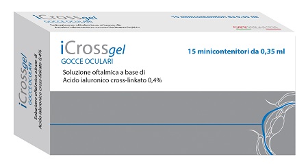 ICROSS GEL GOCCE OCULARI ACIDO IALURONICO CROSS-LINKATO 0,4% 15 MONODOSE DA 0,35 ML - latuafarmacia.org