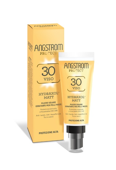 ANGSTROM PROTECT HYDRAXOL MATT FLUIDO SOLARE PROTEZIONE 30 PELLI MISTE 40 ML - latuafarmacia.org