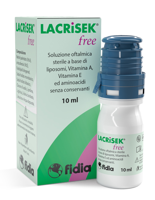 LACRISEK FREE SOLUZIONE OFTALMICA SENZA CONSERVANTI 10 ML - latuafarmacia.org