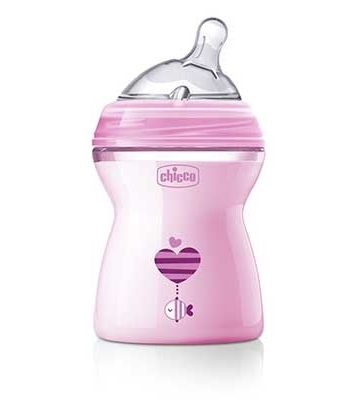 CHICCO BIBERON NATFEEL 2M+ GIRL 250 ML - latuafarmacia.org