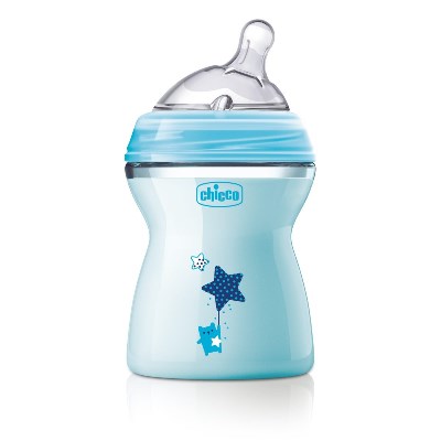 CHICCO BIBERON NATFEEL 2M+ BOY 250 ML - latuafarmacia.org