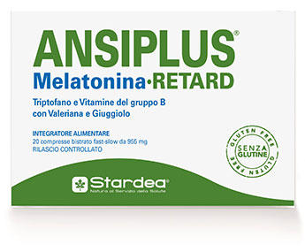 ANSIPLUS RETARD MELATONINA 20 COMPRESSE BISTRATO FAST SLOW 955 MG - latuafarmacia.org