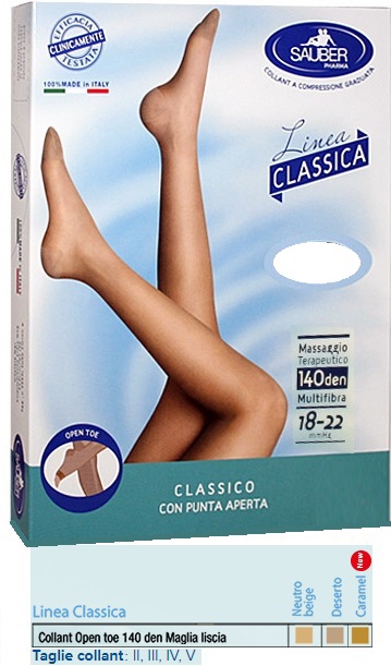 SAUBER COLLANT OPEN TOE MAGLIA LISCIA 140 DEN COLORE NEUTRO BEIGE TAGLIA 3 LINEA CLASSICA - latuafarmacia.org