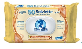 SANO E BELLO SALVIETTE DETERGENTI NF ALLA VANIGLIA E CANNELLA 50 PEZZI - latuafarmacia.org
