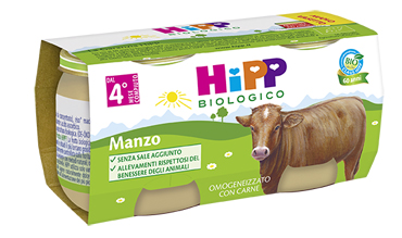 HIPP BIO HIPP BIO OMOGENEIZZATO MANZO 2X80 G - latuafarmacia.org