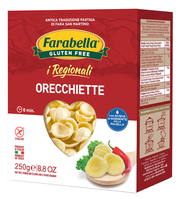 FARABELLA ORECCHIETTE I REGIONALI PASTA FRESCA STABILIZZATA 250 G - latuafarmacia.org