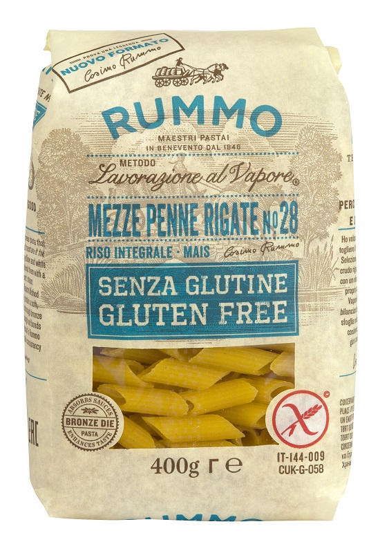 RUMMO MEZZE PENNE RIGATE N28 RISO INTEGRALE E MAIS 400 G - latuafarmacia.org