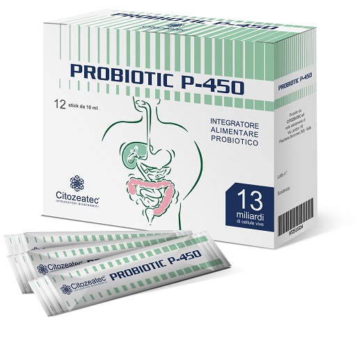 PROBIOTIC P-450 12 STICK MONODOSE 10 ML - latuafarmacia.org