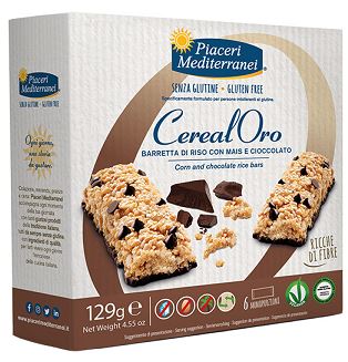 PIACERI MEDITERRANEI BARRETTA DI RISO CON MAIS E CIOCCOLATO 129 G - latuafarmacia.org