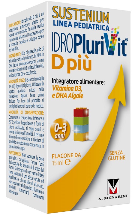 IDROPLURIVIT D+ SUSTENIUM 15 ML - latuafarmacia.org