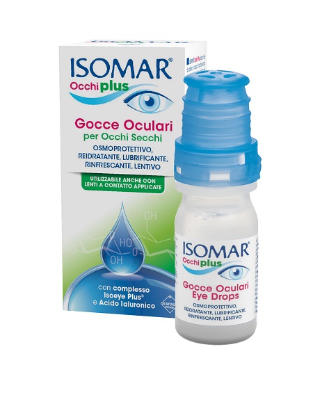 ISOMAR OCCHI PLUS GOCCE OCULARI PER OCCHI SECCHI ALL'ACIDO IALURONICO 0,25% 10 ML - latuafarmacia.org
