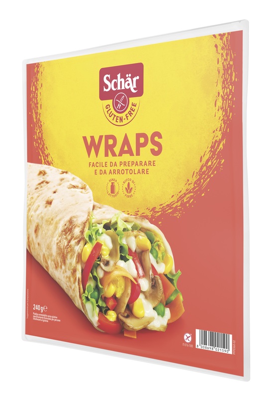 SCHAR WRAPS PIADINA ARROTOLABILE SENZA LATTOSIO 240 G - latuafarmacia.org