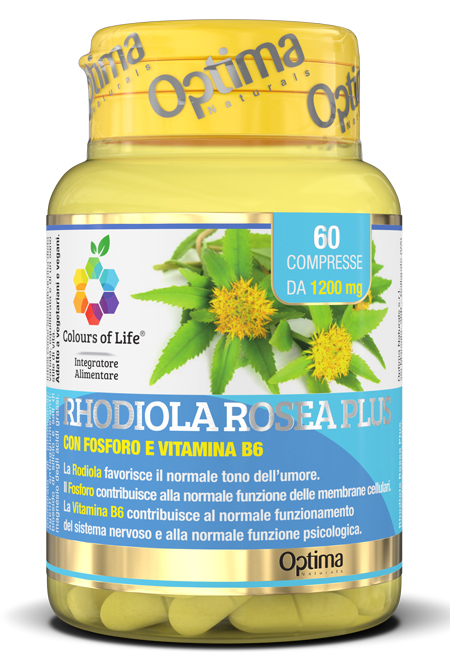 COLOURS OF LIFE RHODIOLA ROSEA PLUS 60 COMPRESSE 1200 MG - latuafarmacia.org