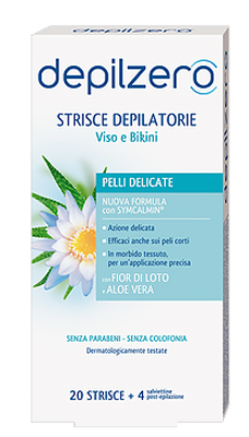 DEPILZERO STRISCE VISO E BIKINI 20 PEZZI - latuafarmacia.org