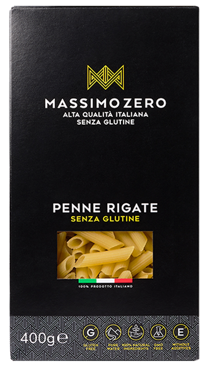 MASSIMO ZERO PENNE RIGATE 400 G - latuafarmacia.org