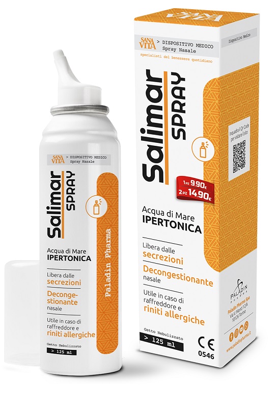 SPRAY NASALE IPERTONICO SANAVITA SALIMAR 125 ML - latuafarmacia.org