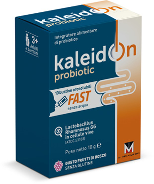 KALEIDON PROBIOTIC FAST FRUTTI DI BOSCO 10 BUSTE OROSOLUBILI - latuafarmacia.org