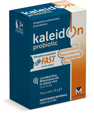 KALEIDON PROBIOTIC FAST BIANCO NATURALE 10 BUSTE OROSOLUBILI - latuafarmacia.org