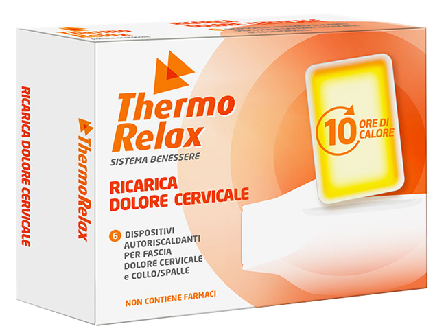 THERMORELAX RICARICA PER FASCIA DOLORE CERVICALE 6 DISPOSITIVI AUTORISCALDANTI - latuafarmacia.org