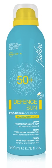 BIONIKE DEFENCE SUN SPRAY TRANSPARENT TOUCH SPF 50+ 200 ML - latuafarmacia.org