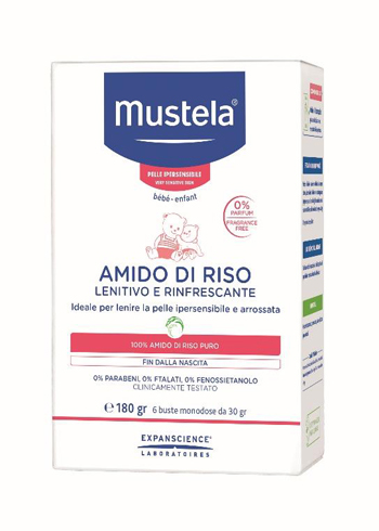 MUSTELA AMIDO DI RISO 180 G - latuafarmacia.org