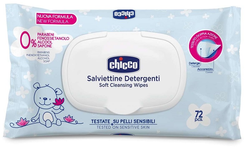 CHICCO COSMESI SALVIETTE 72 PEZZI PLAQ - latuafarmacia.org