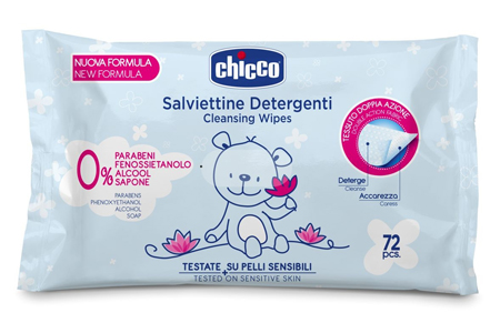 CHICCO COSMESI SALVIETT 72 PEZZI SENZA PLAQ - latuafarmacia.org