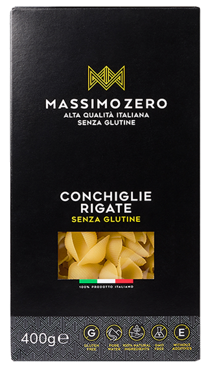 MASSIMO ZERO CONCHIGLIE RIGATE 400 G - latuafarmacia.org