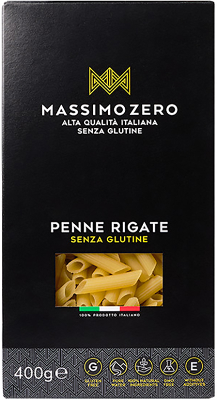 MASSIMO ZERO MEZZE PENNE RIGATE 400 G - latuafarmacia.org