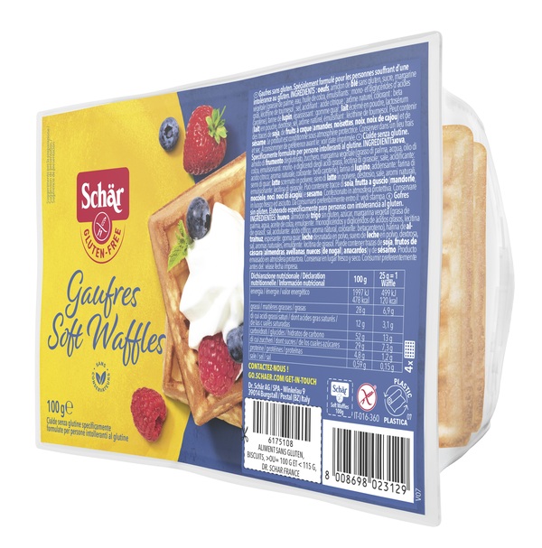 SCHAR GAUFRE SOFT WAFFLES 100 G - latuafarmacia.org